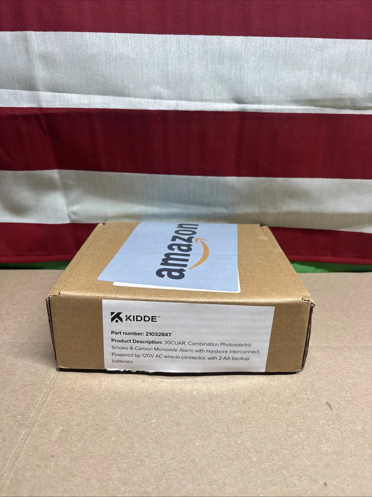 Kidde 30CUAR DETECT Smoke + Carbon Monoxide Hardware Battery Back Up