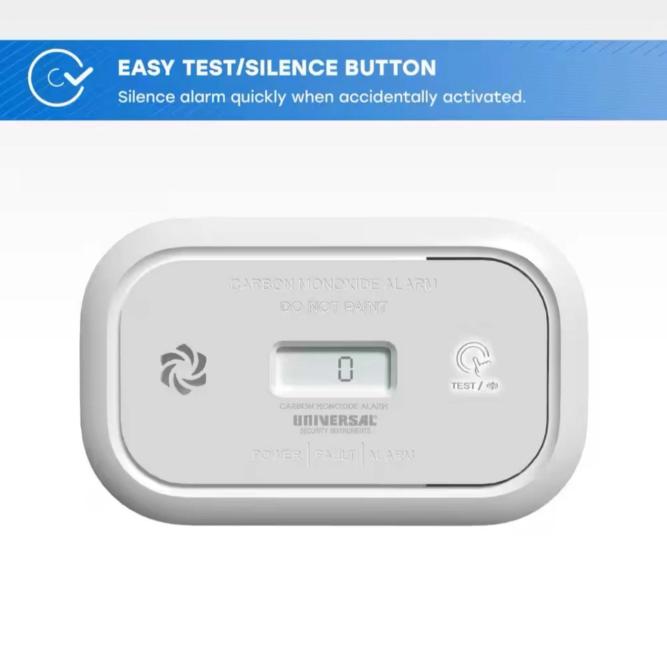AA Battery Powered Carbon Monoxide Detector with Digital Display NEW