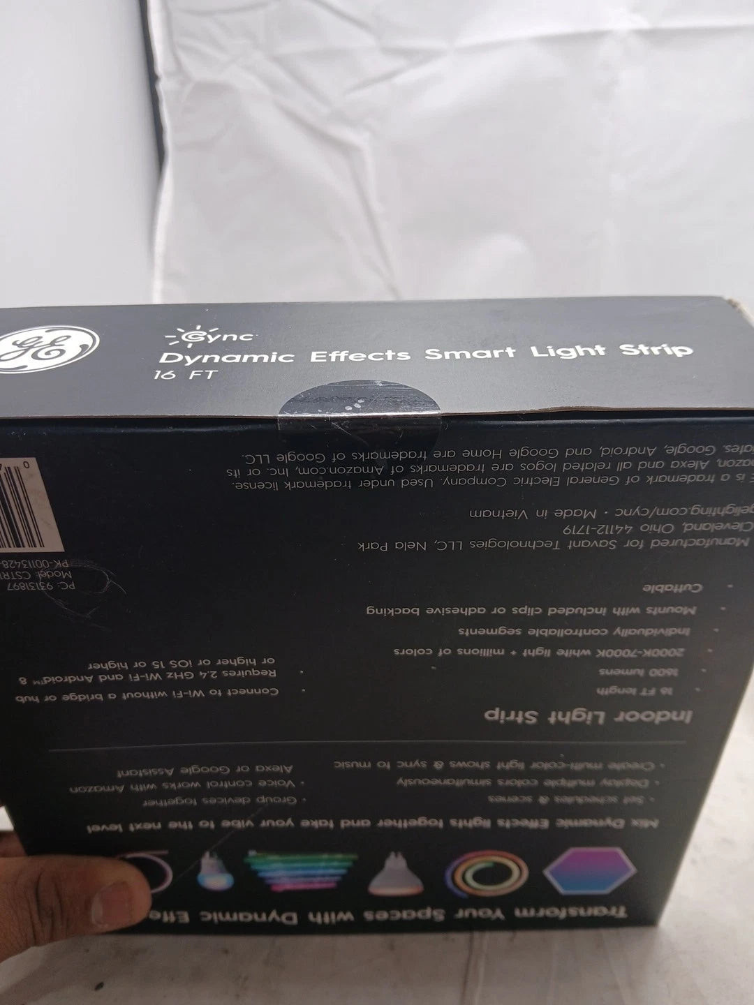 GE Cync Dynamic Effects Smart Light Strip 16 Ft New