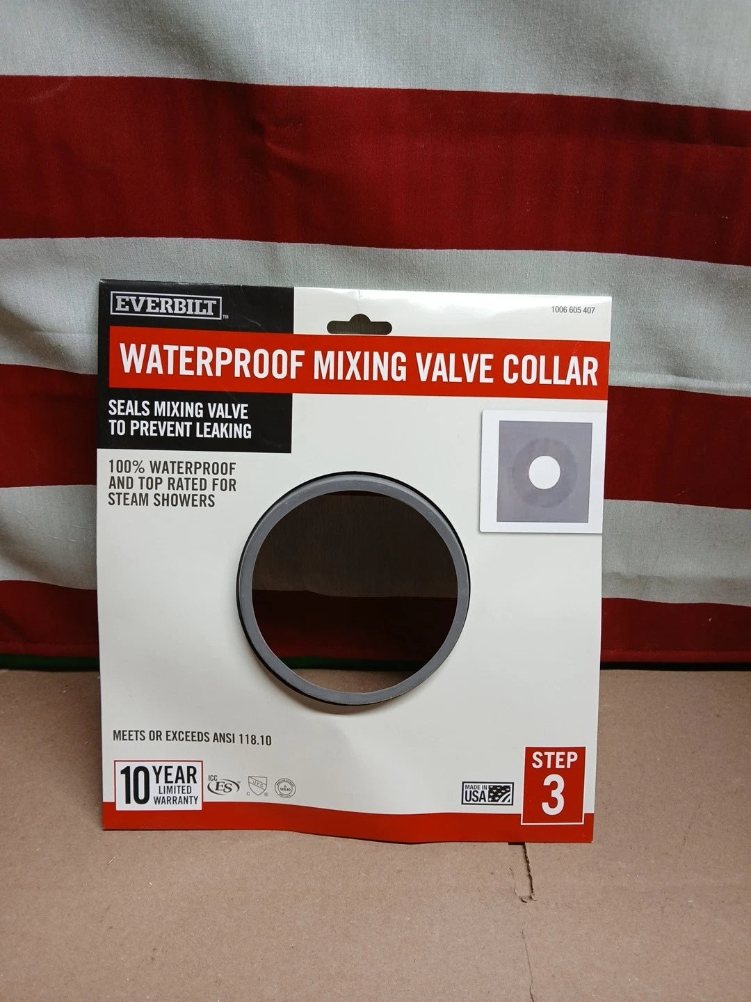 LOT OF 45 Everbilt Waterproof Mixing Vale Collar, Seals Mixing Valve