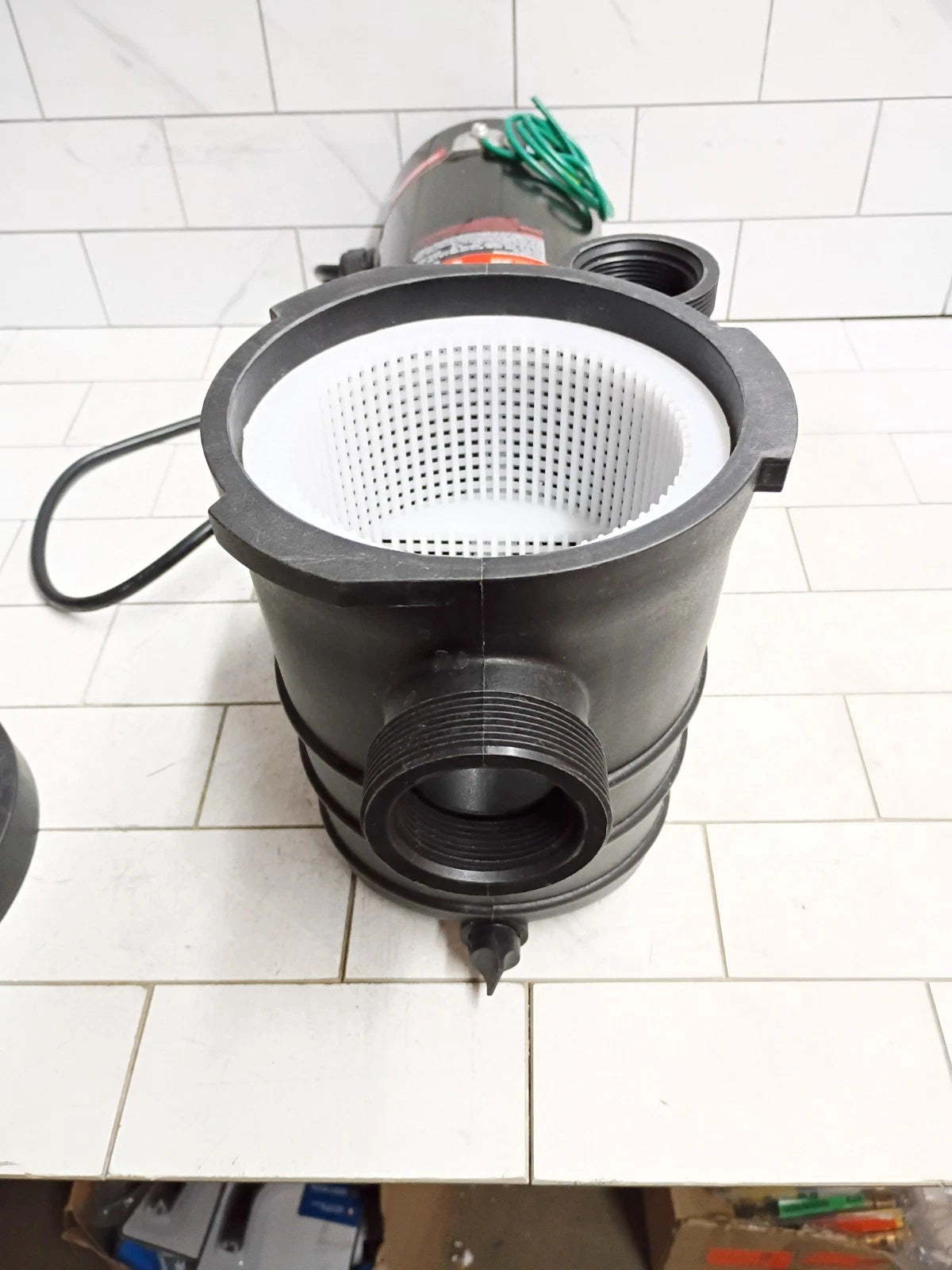 1.5HP Dual Speed Above Ground Pool Pump 110V 110GPM w/Strainer Basket OPEN BOX