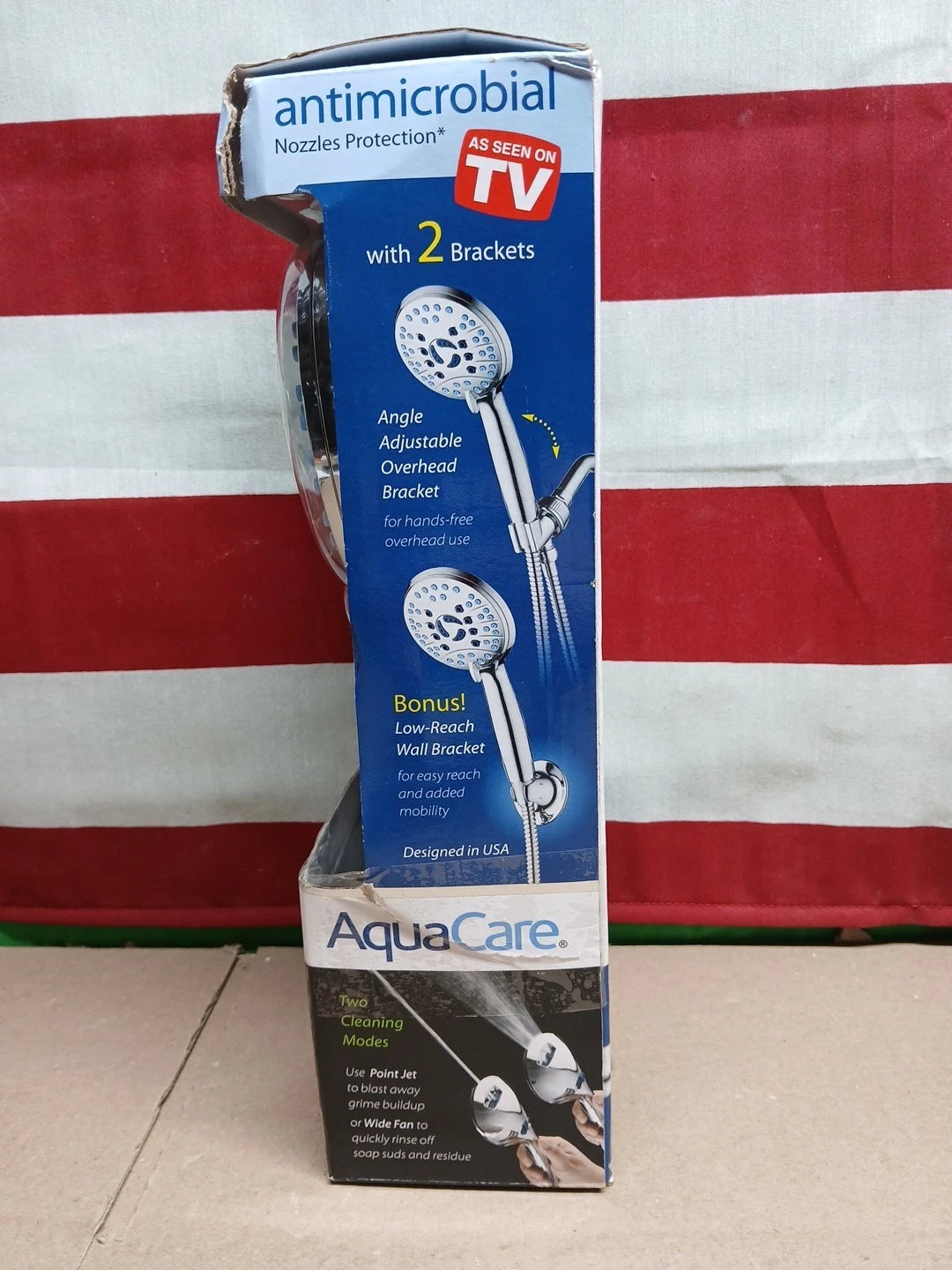 8-Spray Patterns 4.5 in. Wall Dual Shower Head