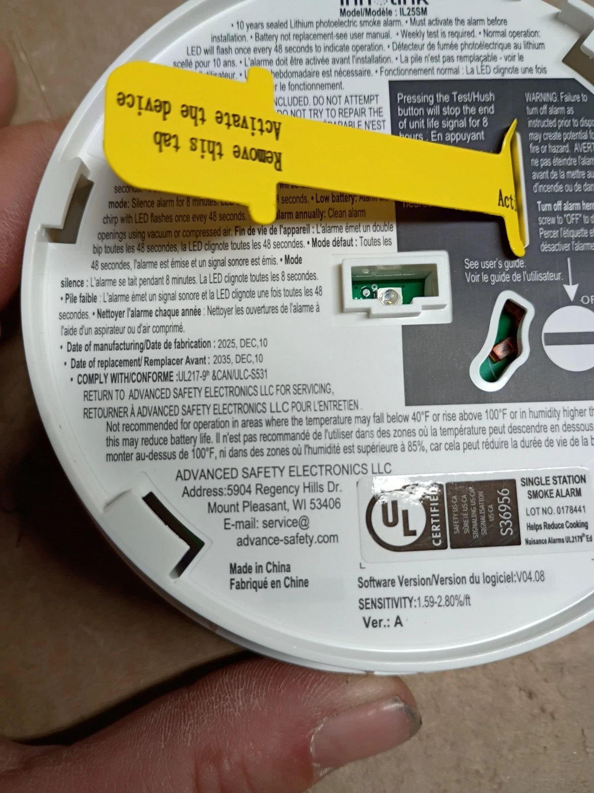 3PK Innolink IL25SM Smoke Alarm OB