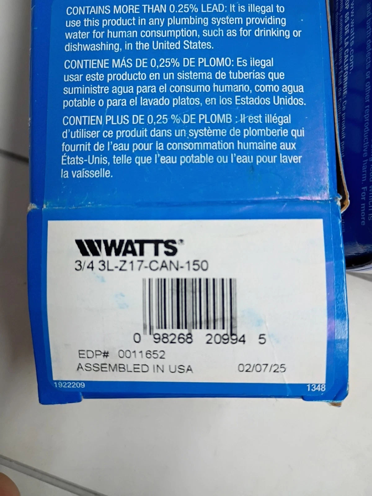 2pk WATTS 2-Port 3/4" Bronze Pressure Relief Valve 150 psi 3/4 3L-Z17-CAN-150 OB