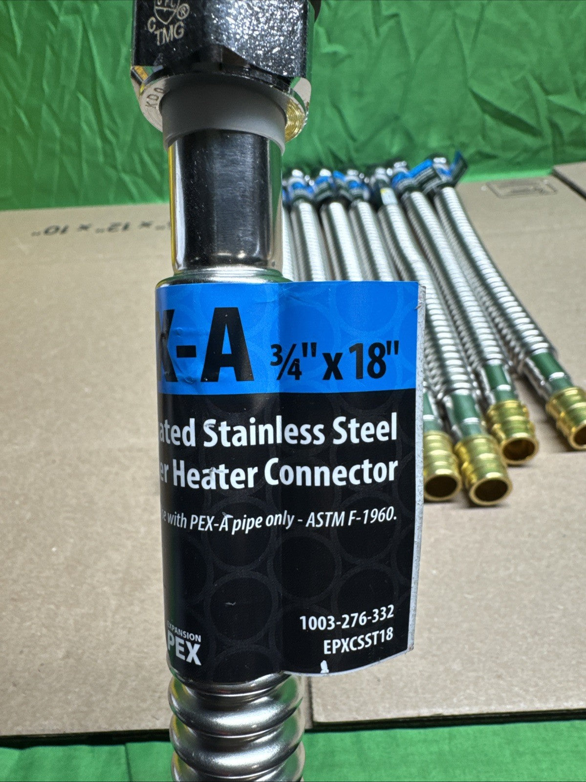 LOT OF 10 - Apollo PEX L Water Heater Connector 3/4 PEX-A Exp Barb 3/4 FNPT x 18