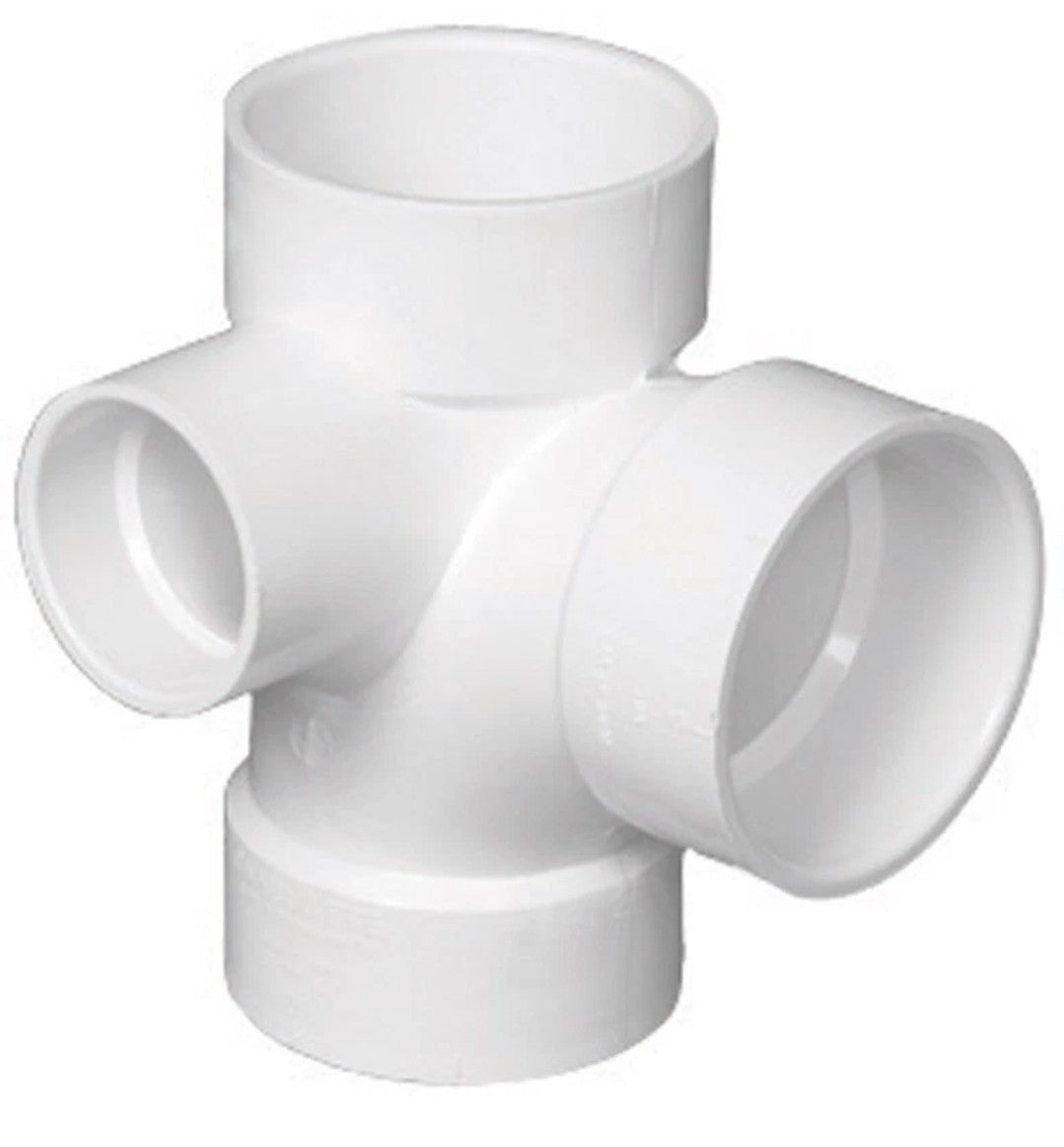 CHARLOTTE PIPE 3 x 3 x 3 x 2 DWV SANIT TEE W/LEFT SI DWV (DRAIN, WASTE AND VENT)