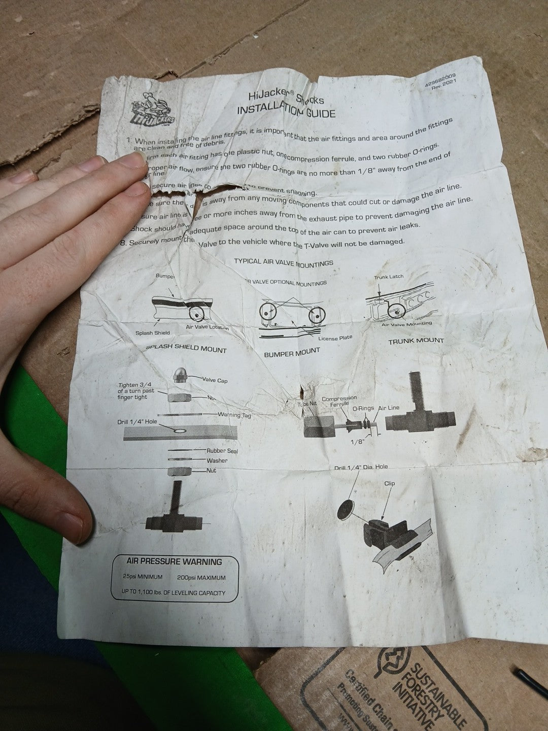 2pc Suspension Shock Absorber-HiJackers Shock Absorber Gabriel 49230 *read*