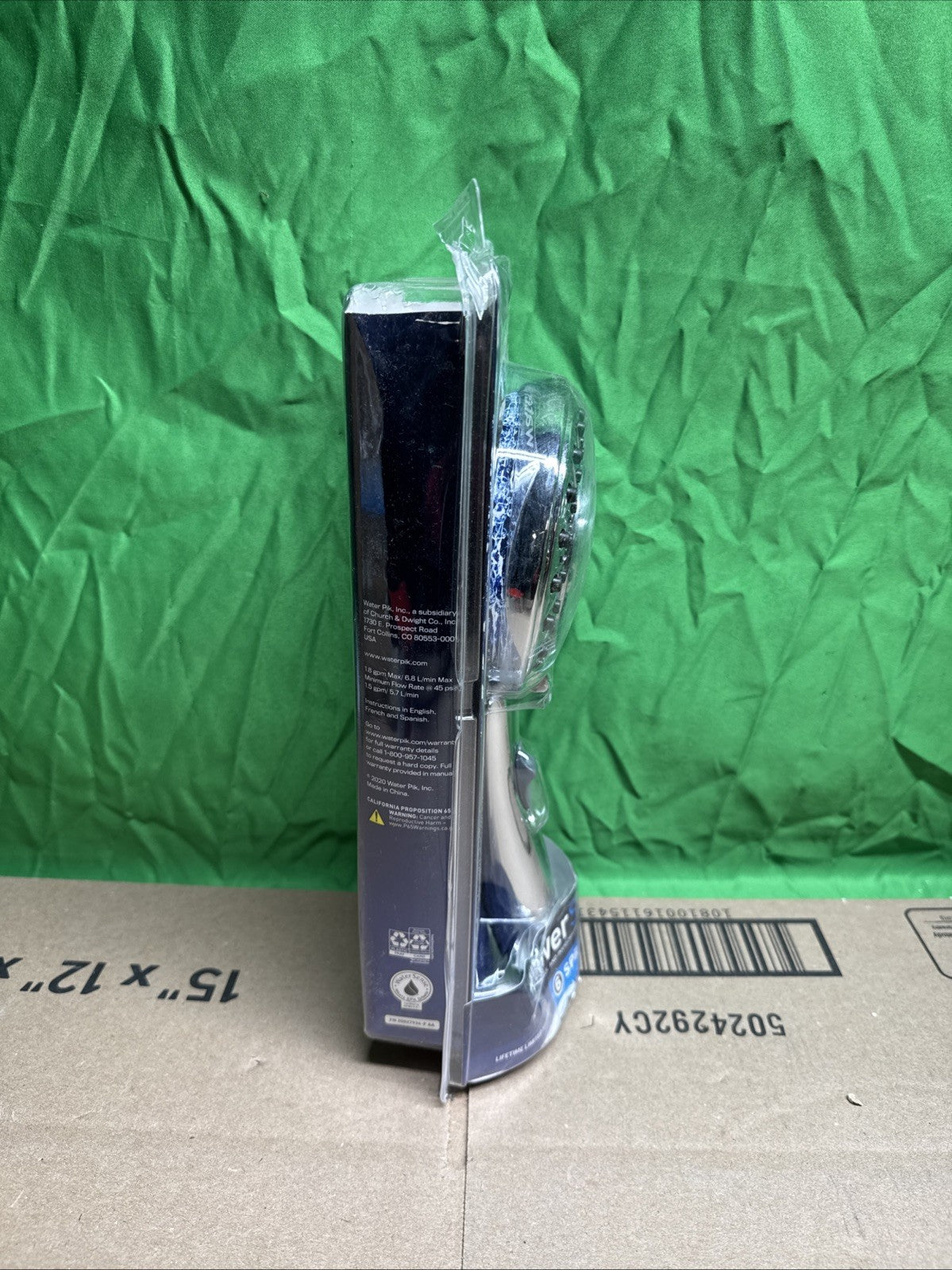 Waterpik 6-Spray 4.8 in. Wall Mount Handheld Adjustable Shower Head. Chrome