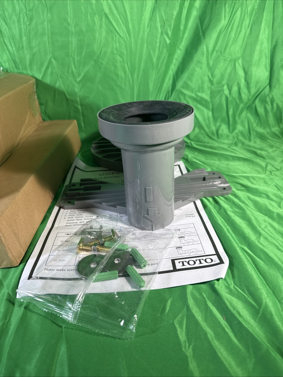 Toto TSU03W-12R 12 Inch Unifit Rough In Installation Kit PLASTIC GREY New!