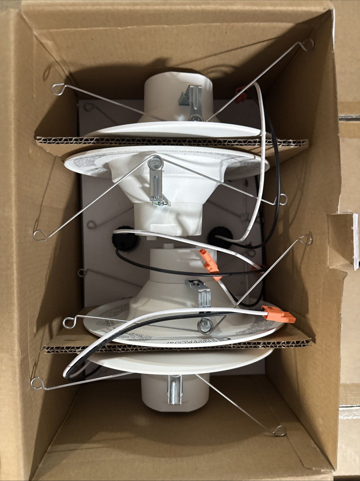 Commercial Electric 5/6" LED Recessed Retrofit Light Trim Selectable CCT 4-Pack