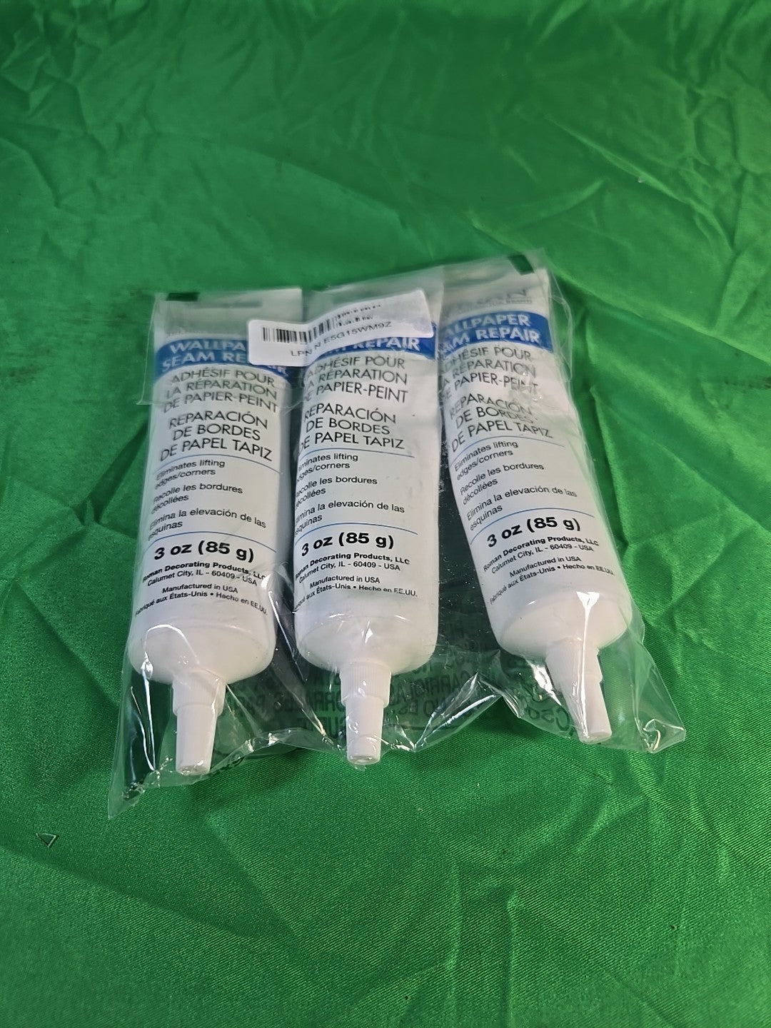 3 PACK 3X ROMAN 3 oz Wallpaper Seam Repair Adhesive Glue for Torn Edges & Seams