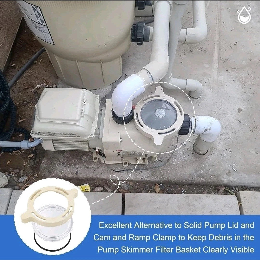 350090 Pool Pump Lid, 350091 Lid and cam and ramp clamp for Pentair SuperFlo