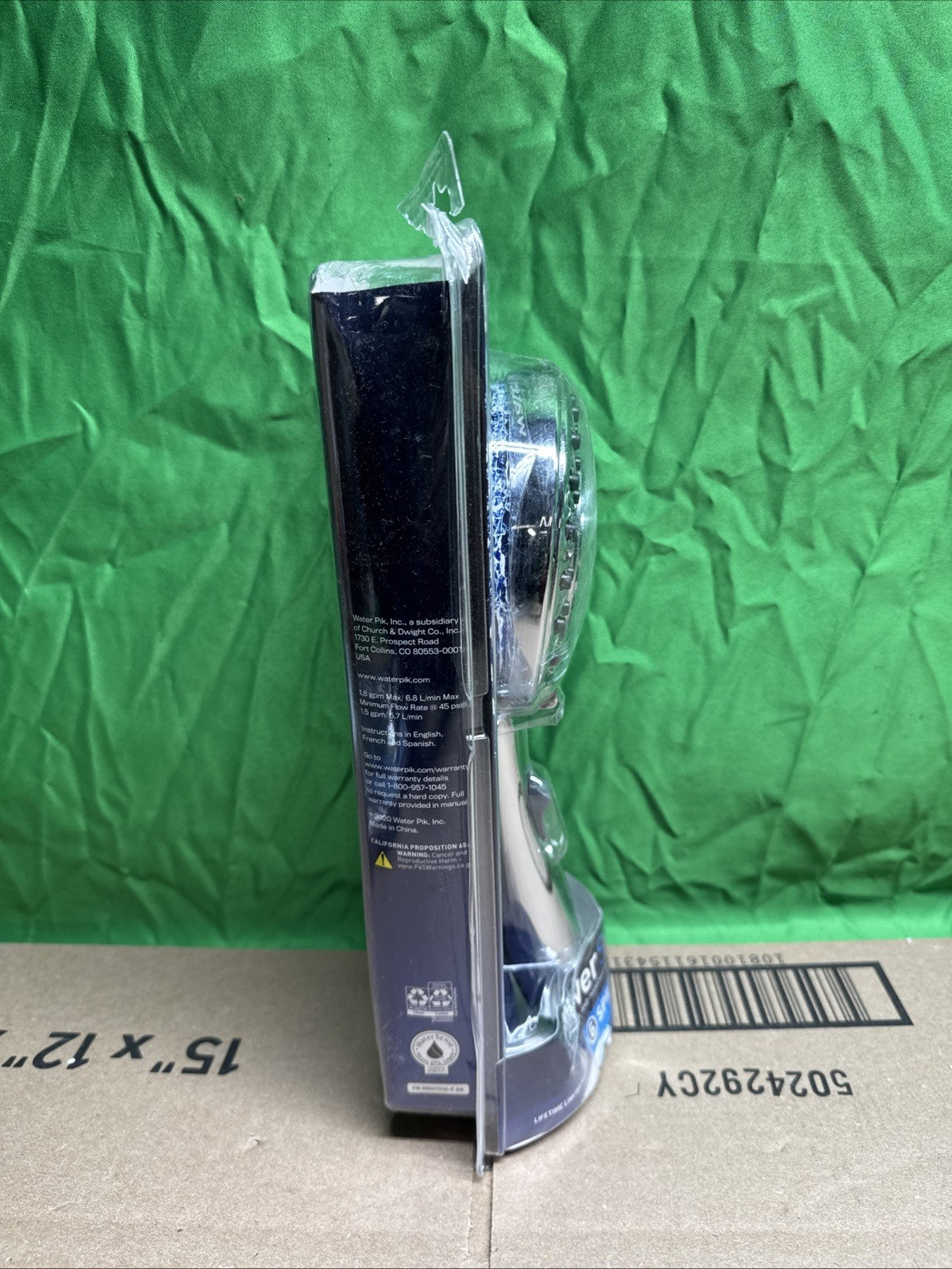 Waterpik 6-Spray 4.8 in. Wall Mount Handheld Adjustable Shower Head. Chrome