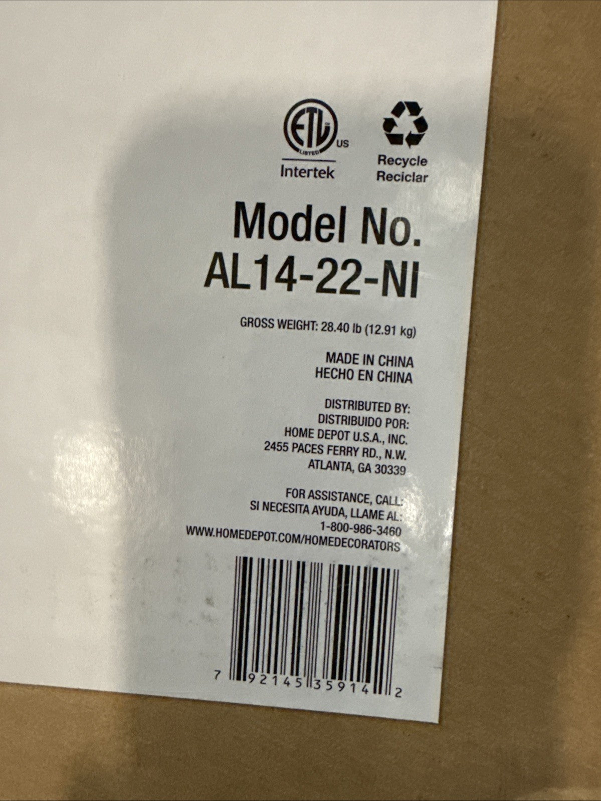 Home Decorators Collection Bentley III 22 in. Indoor/Outdoor Natural Iron Oscill