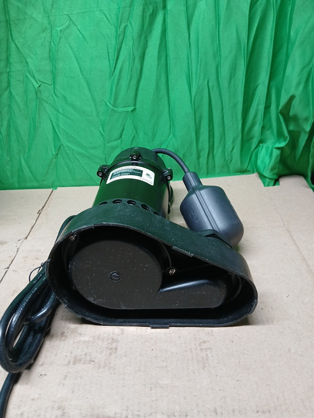 Everbilt 1/3 HP Corrosion Resistant Aluminum Sump Pump w/ Tether Switch Used..