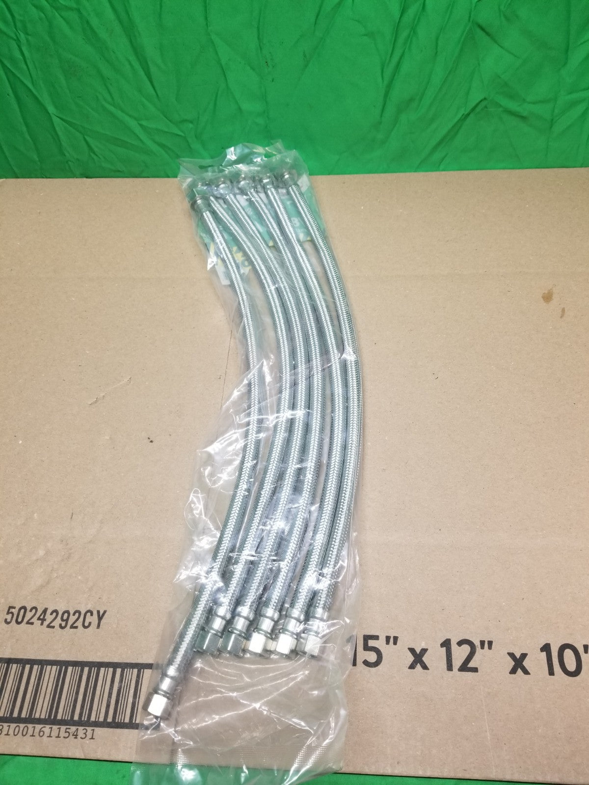 6-Pack ProLine 3/8 Compression x 1/2 FIP x 20 Stainless Steel Faucet Supply Line