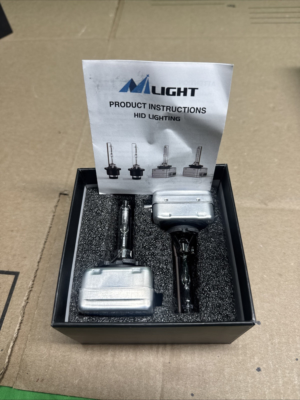 Nilight D3S HID Bulb 6000K Diamond White D3S HID Headlight Bulbs High Low Beam