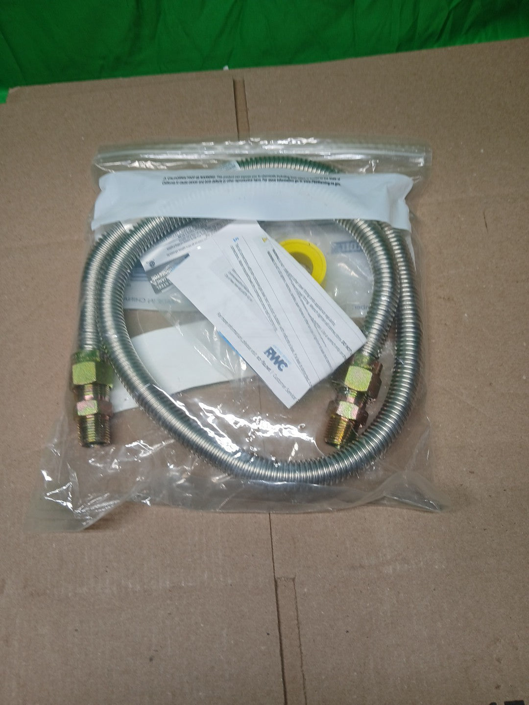 Lot Of 9 Assorted Gas Connector Hoses, Mostly Brasscraft