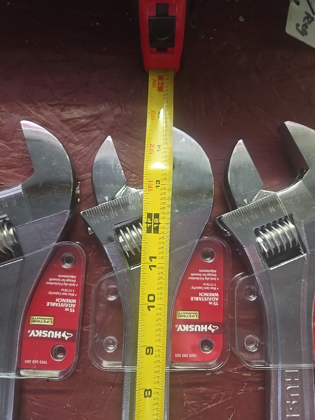 15 in. Husky Adjustable Wrench. ( Pack of 4 ) Crescent Wrench 15"