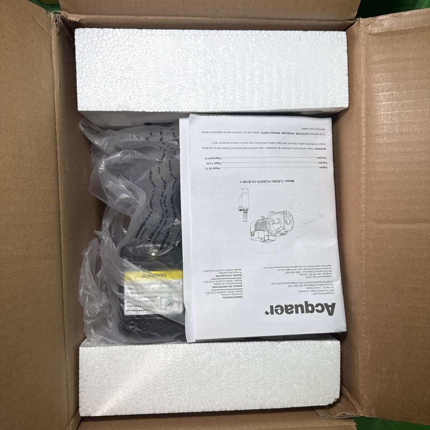 1/2 HP 115/230V Cast Iron Convertible Jet Pump Built-in Thermal Overload Protect