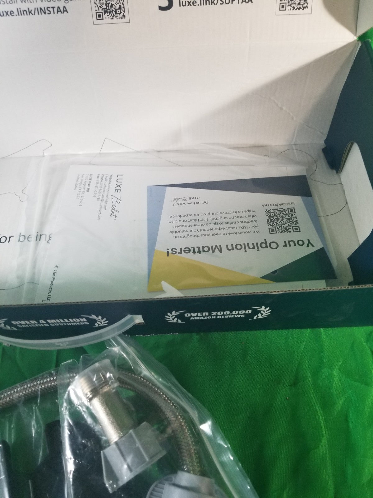 Luxe Bidet Neo 120 Self Cleaning Nozzle Fresh Water Non Electric New-Openbox