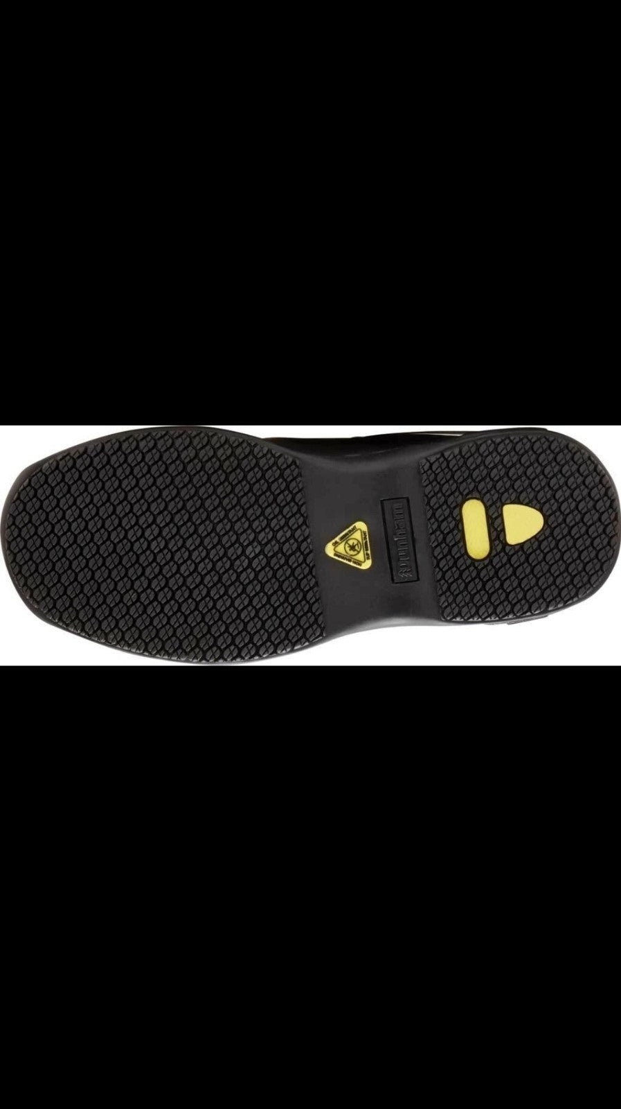 DUNHAM Men's Waterproof Slip & Oil Resistant Black Leather Service Manager Shoes