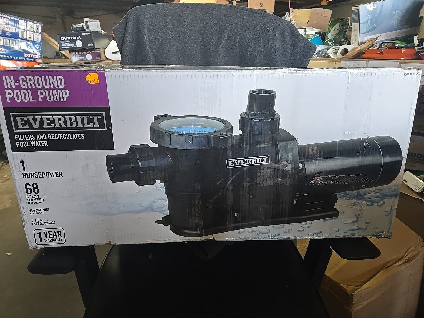 Everbilt 1 HP 2-Speed Pool Pump 230-Volt # SPP10002-2SP