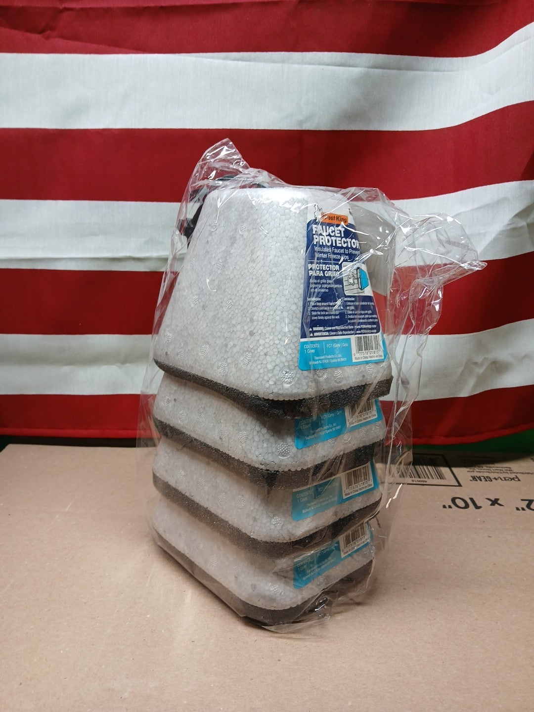 Eco-Friendly Foam Faucet Covers - 4 Pack Gray Insulation for Outdoor Faucets.