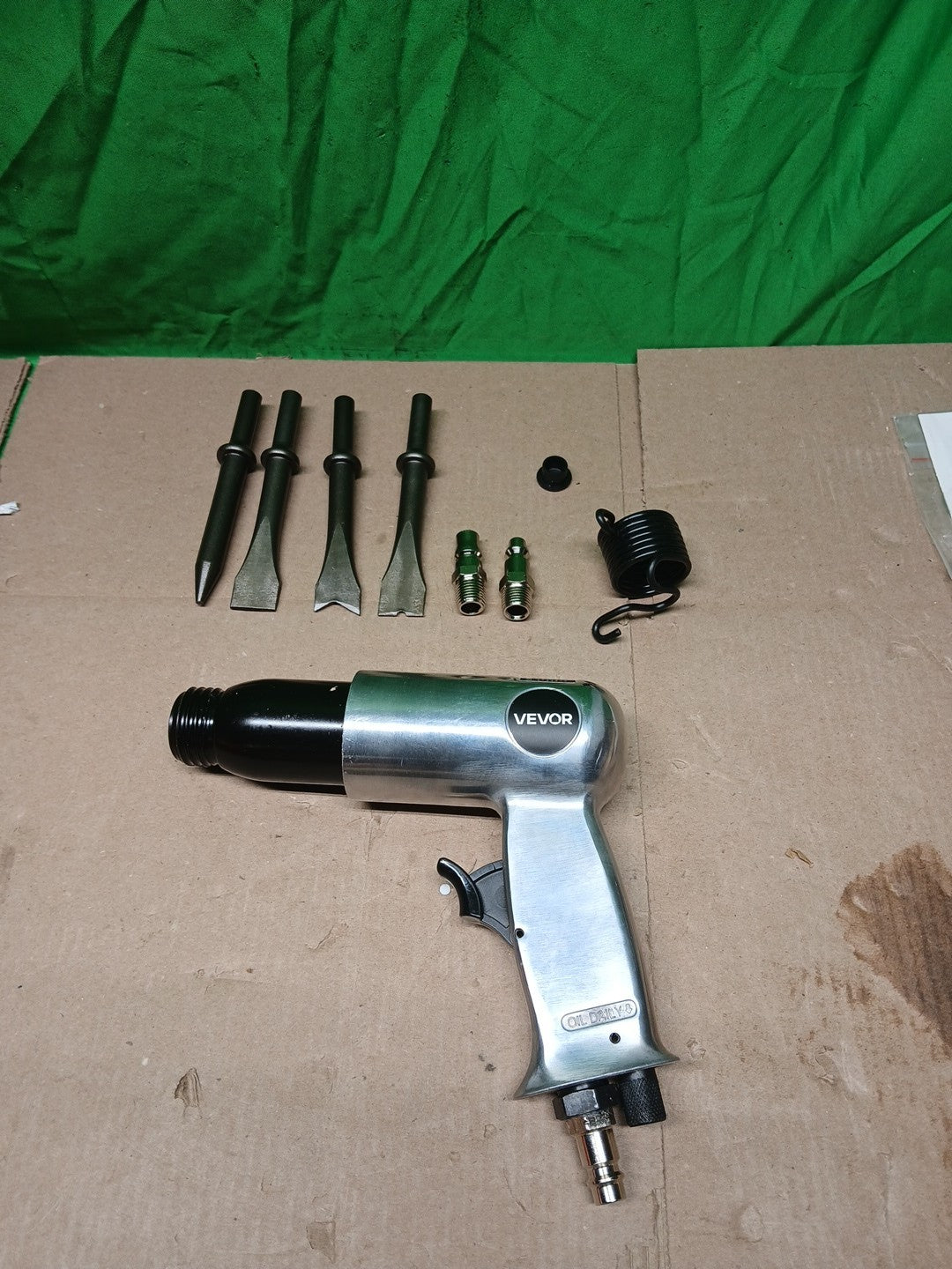 150mm air hammer kit 4-chisels 4500 BPM pneumatic hammer shovel tool