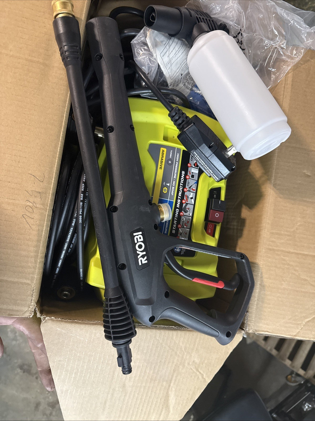 Ryobi 1800 PSI 1.2 GPM Cold Water Electric Pressure Washer RY141802 - NEW OB