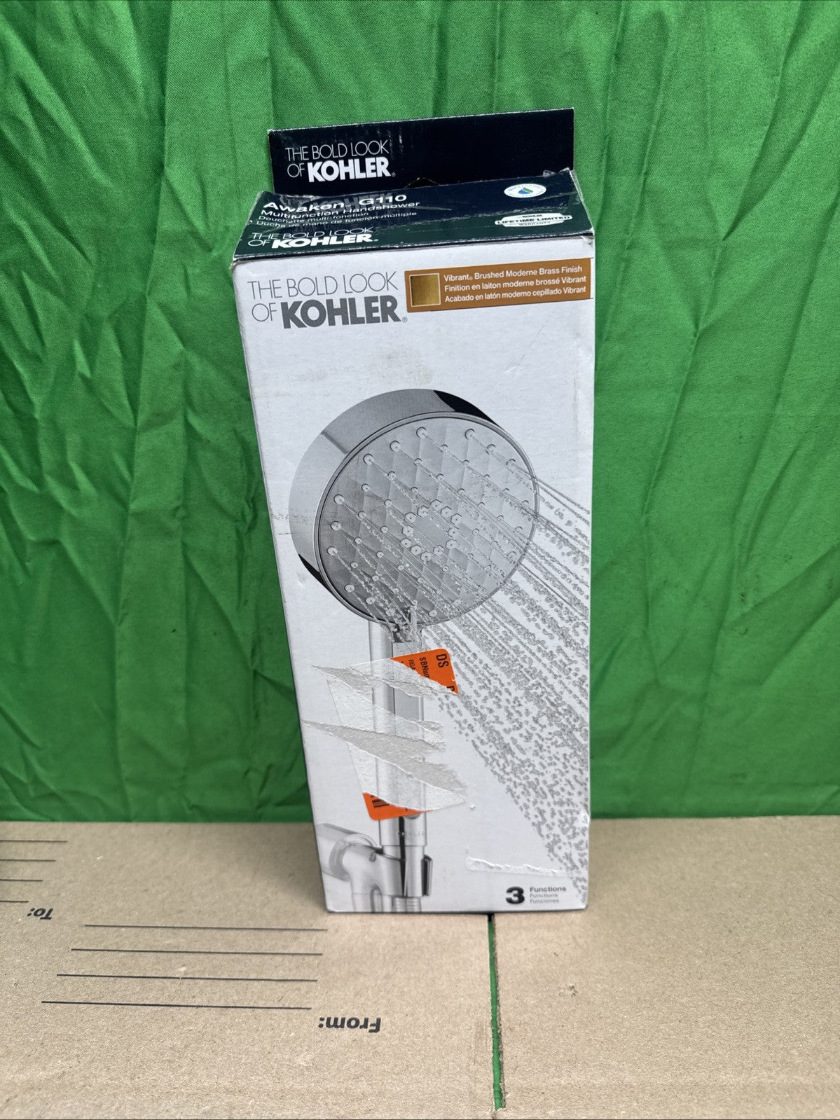 NEW Kohler 72415-G-2MB Awaken G110MF Three-Function Handshower in Brushed Brass