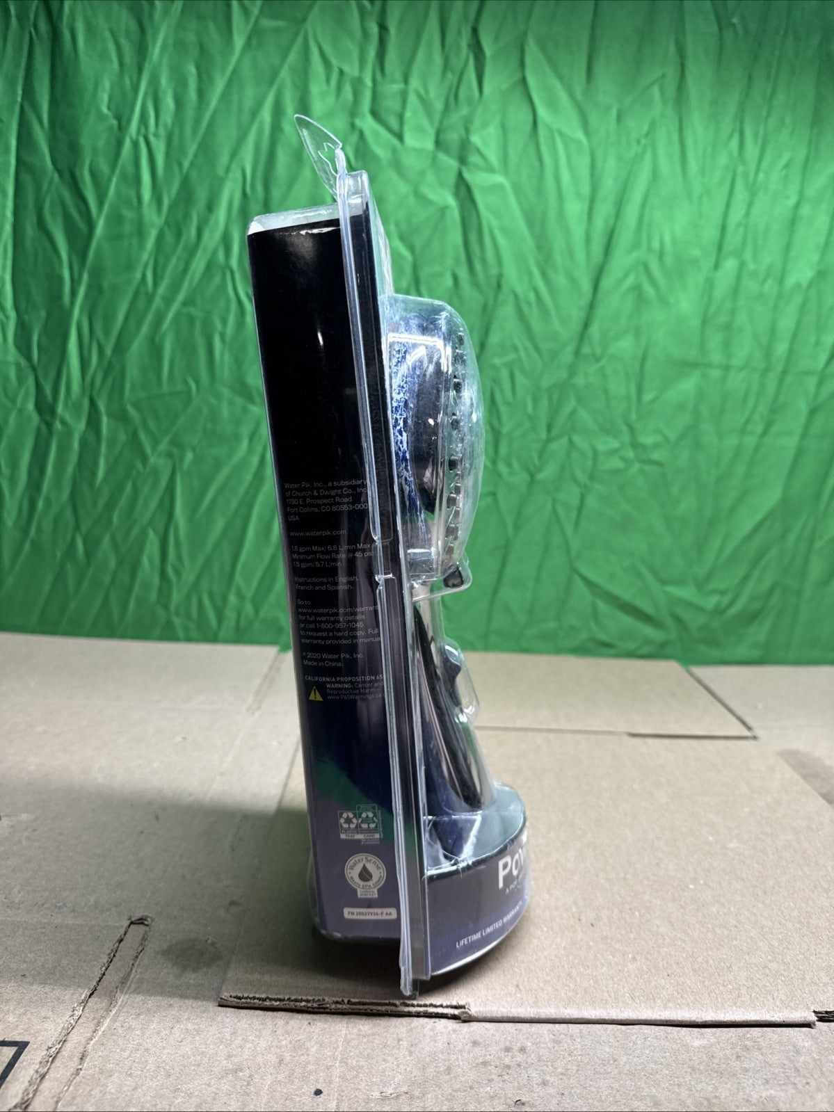 Waterpik 6-Spray 4.8 in. Wall Mount Handheld Adjustable Shower Head. Chrome