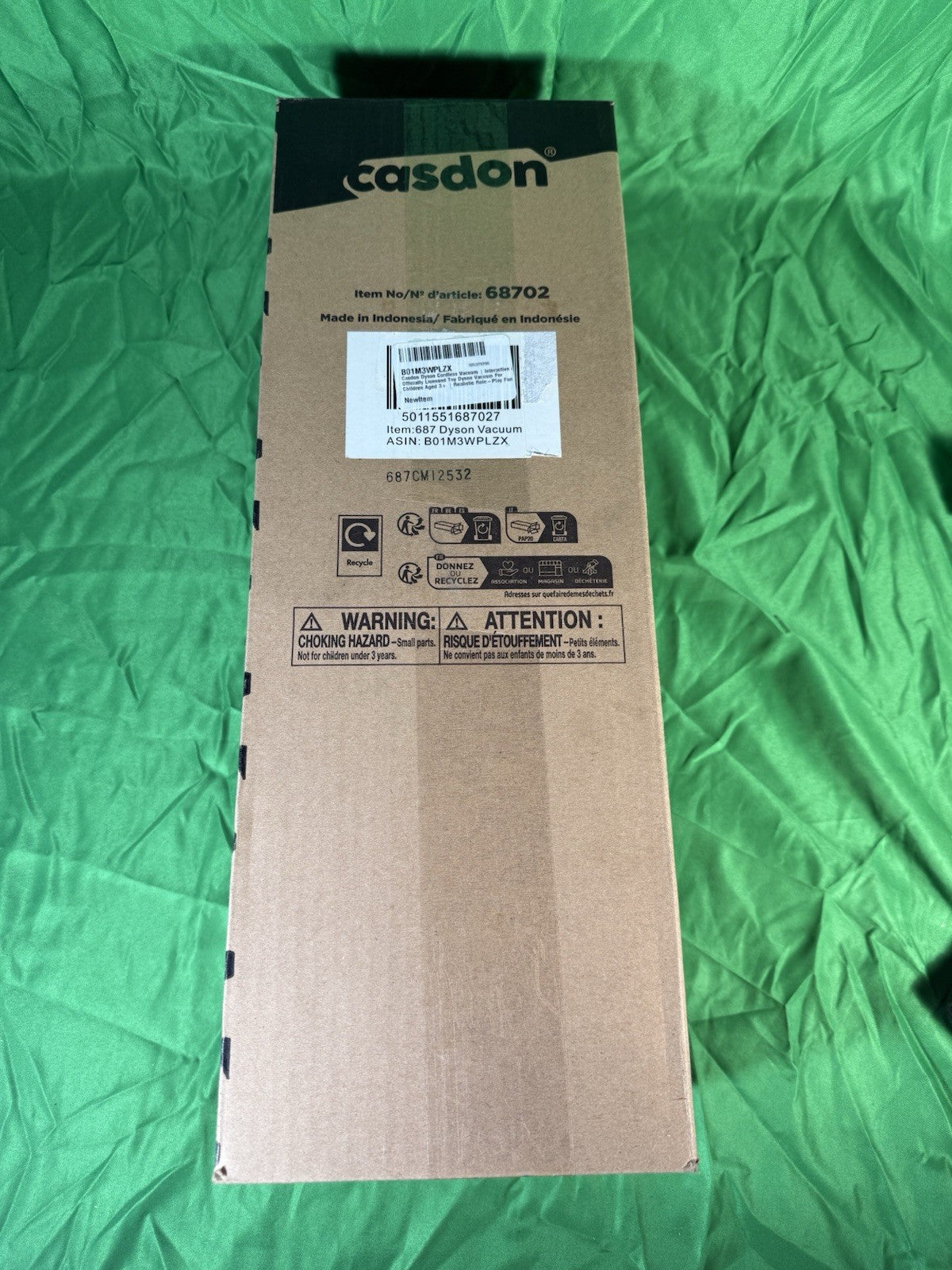 Kids Casdon Dyson Cordless Tested Toy Vacuum - Interactive & Officially Licensed