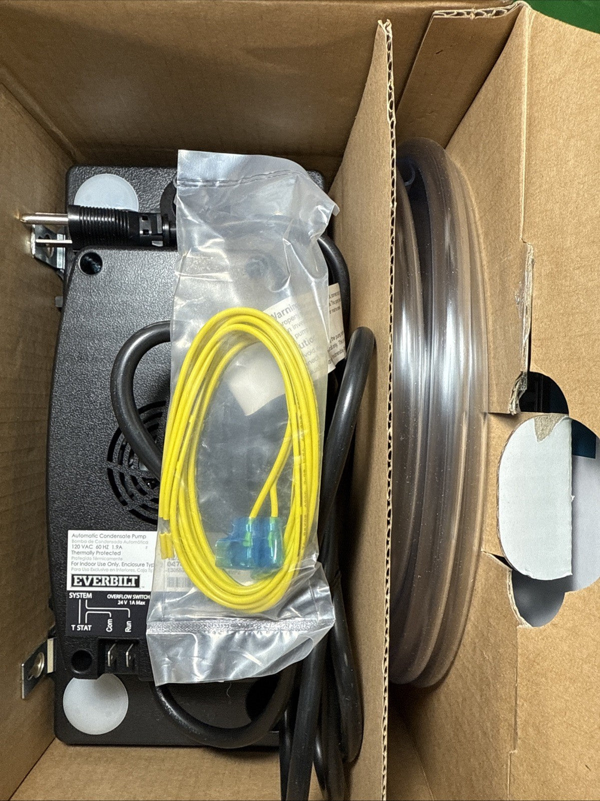 Everbilt 120-Volt Condensate Pump w/Hose EB-PUMP-T HVAC Pump - Open Box