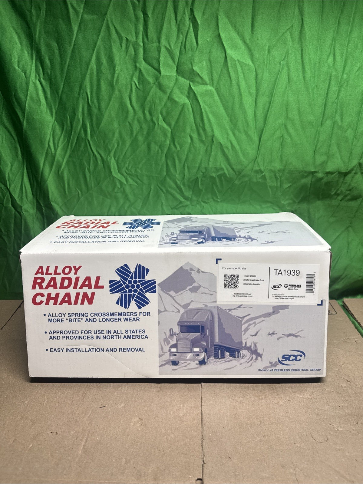 SCC ALLOY RADIAL CABLE CHAINS TA1939 One Pair 8.25.20