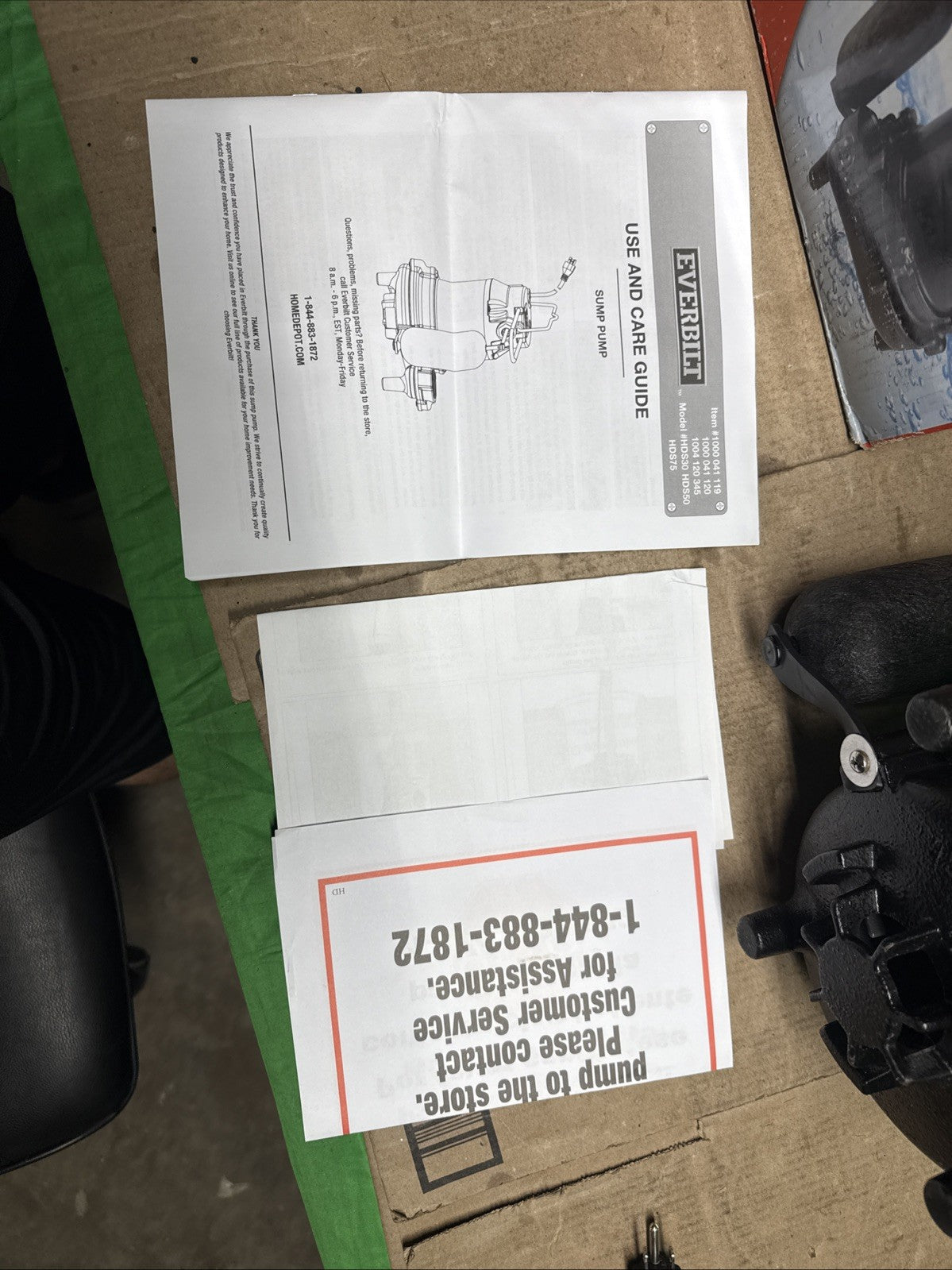 Everbilt 3/4HP Cast-Iron Pro-Grade Submersible Sump Pump 1004 120 345 HDS75