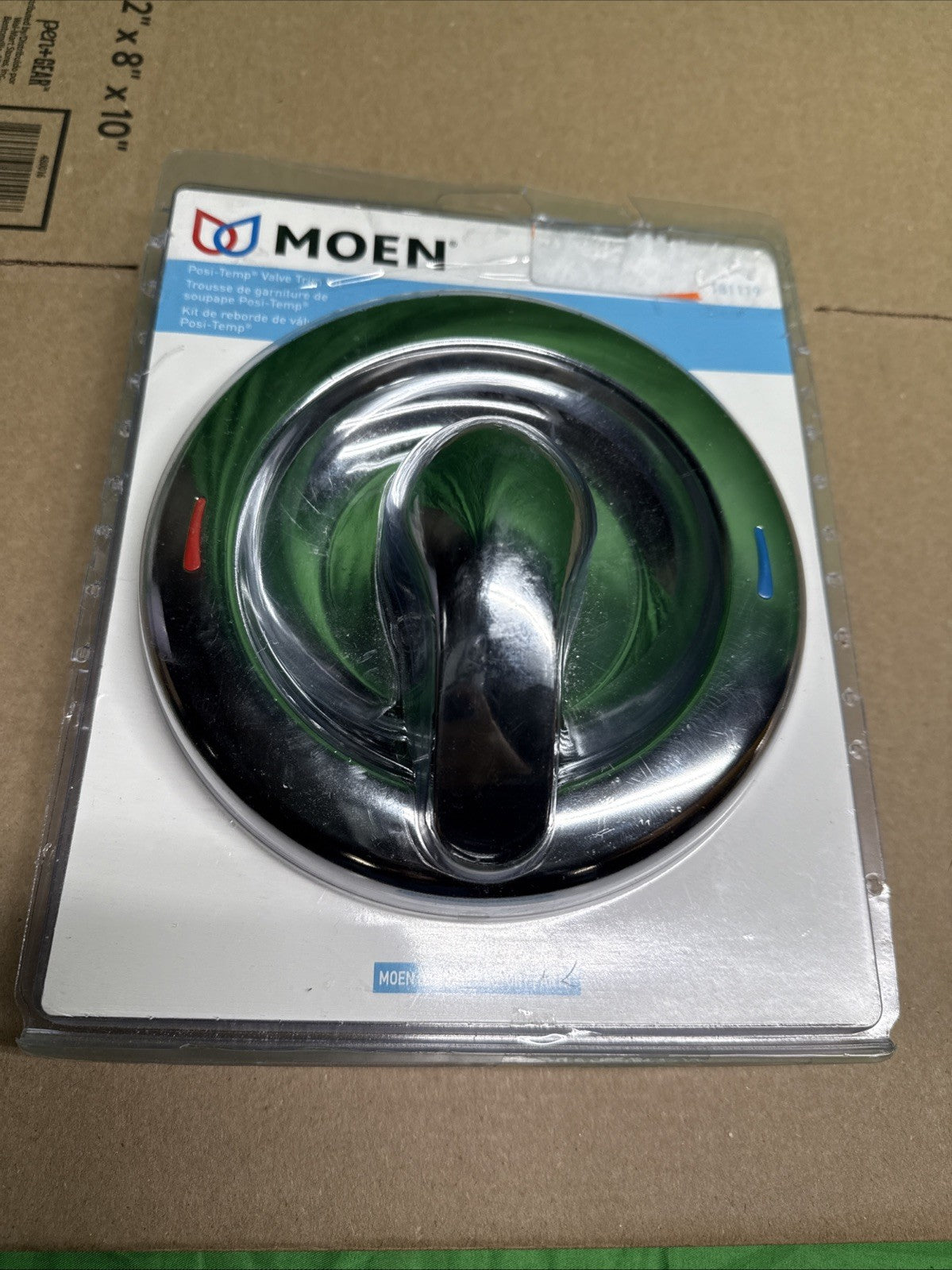 MOEN Chateau 181119 Chateau Lever Posi-Temp Shower Valve Trim Kit in Chrome