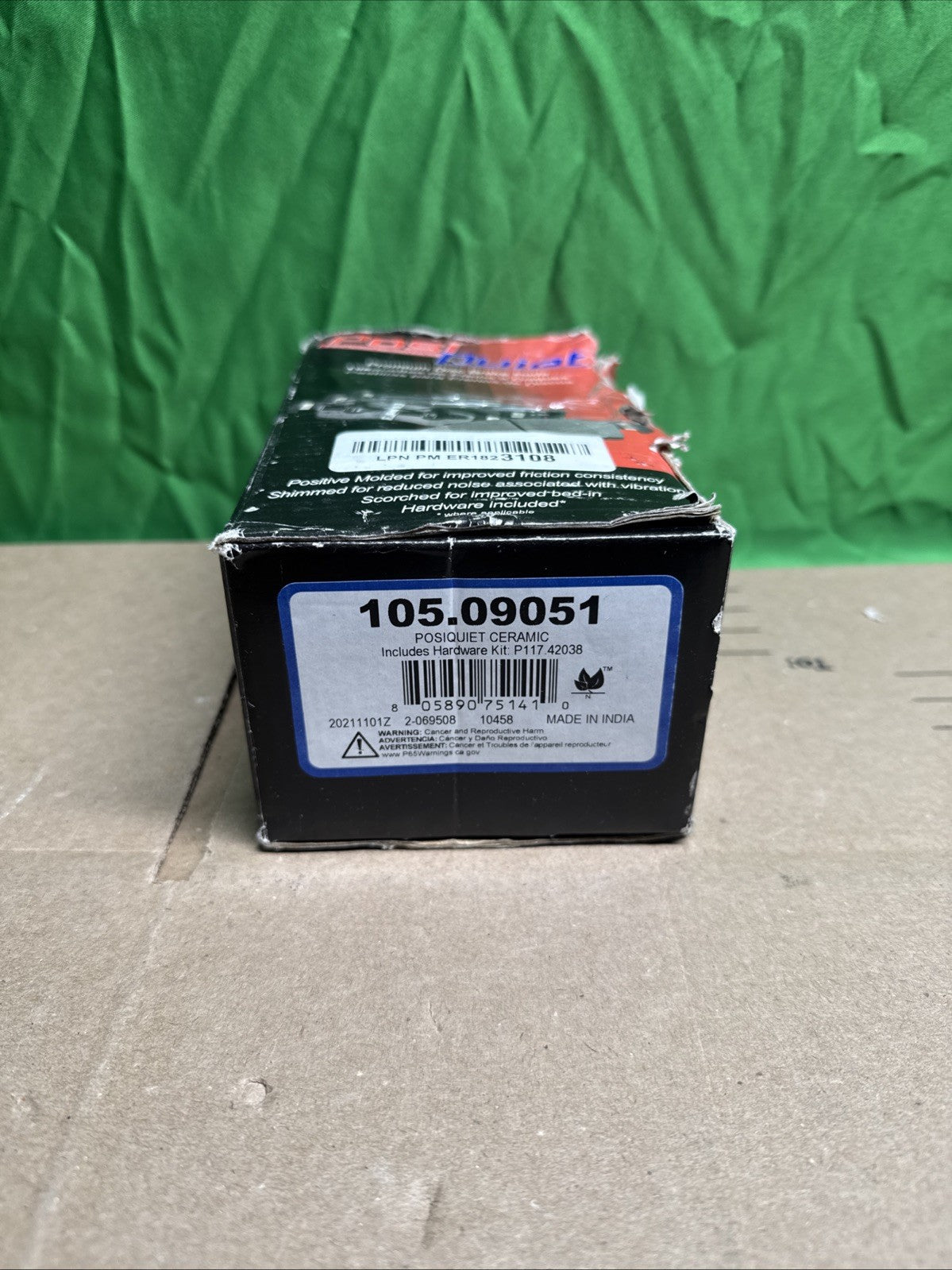 Centric Parts 105.09051 Posi Quiet Ceramic Brake Pads with Shims and Hardware