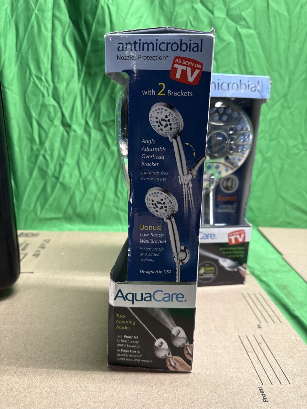 8-Spray Patterns 4.5 in. Wall Dual Shower Head As Seen On TV Factory Sealed!!