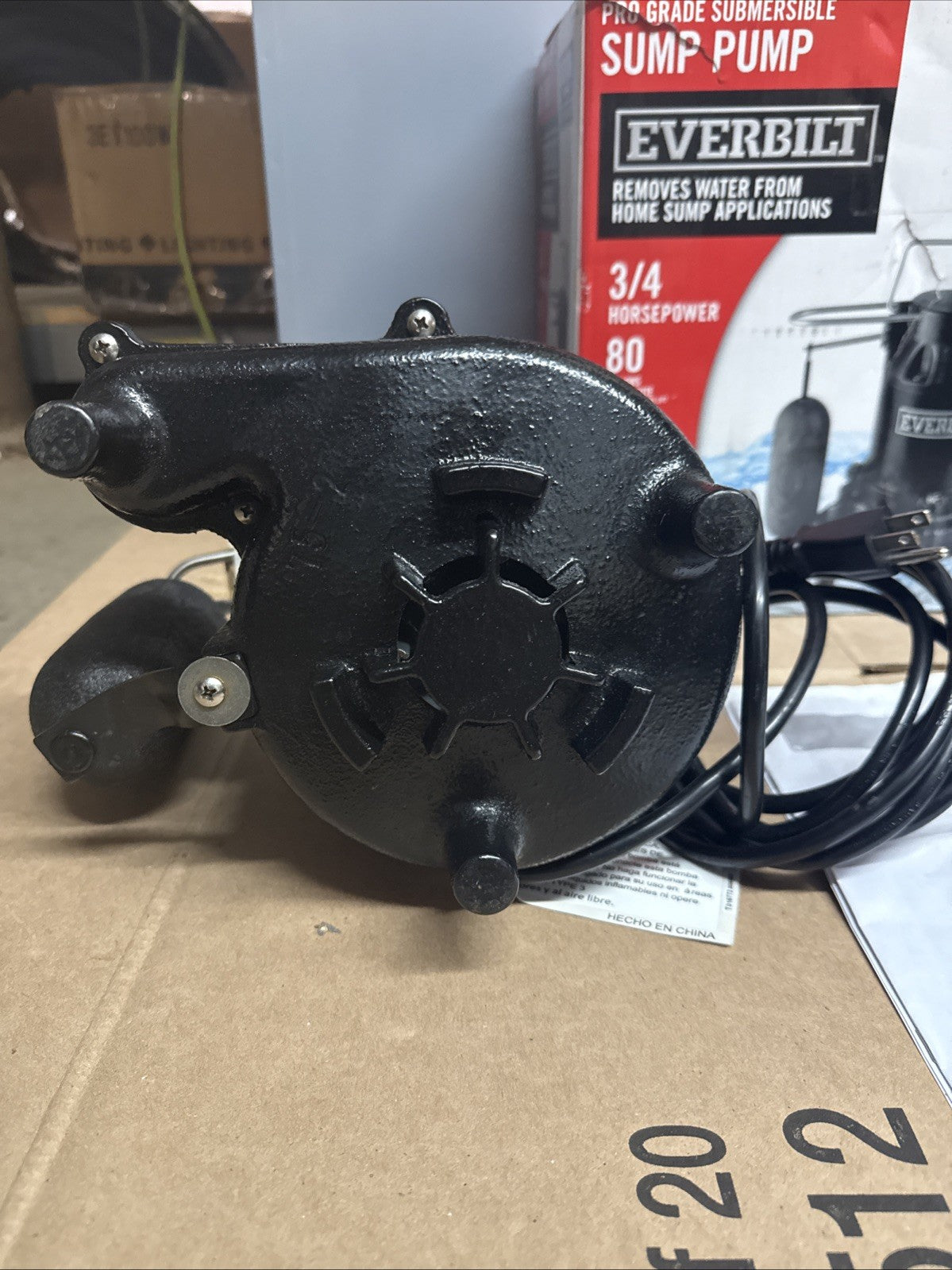 Everbilt 3/4HP Cast-Iron Pro-Grade Submersible Sump Pump 1004 120 345 HDS75