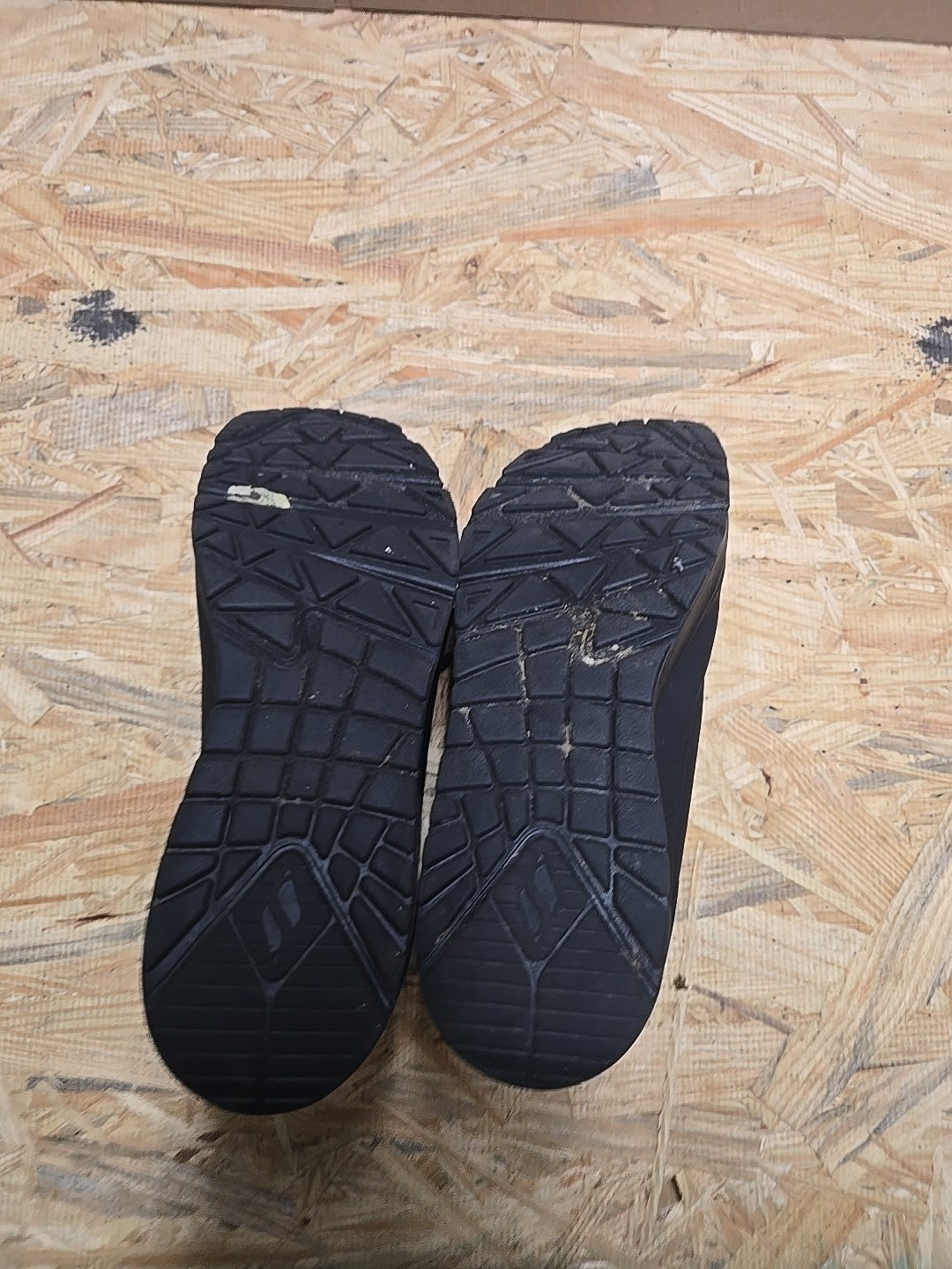 SKECHERS Work Relaxed Fit Uno SR Sutal Sneaker Men's Size US 8.5 Black