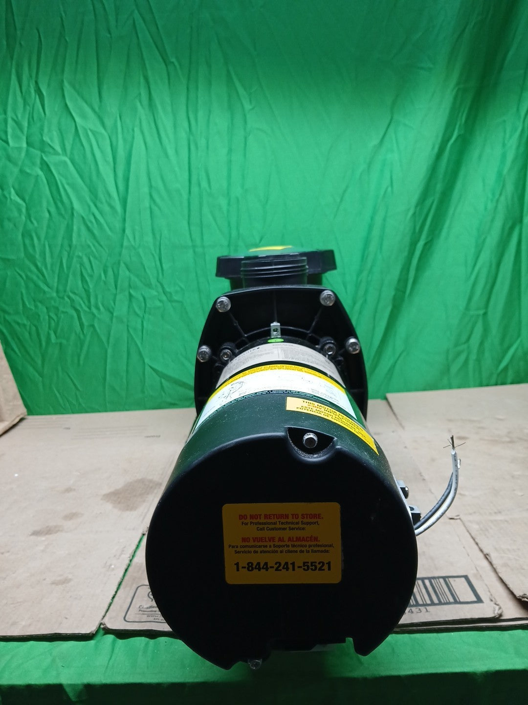 Everbilt Pool Pump Fan-Cooled Motor 1.5 HP 230V Has Unions..