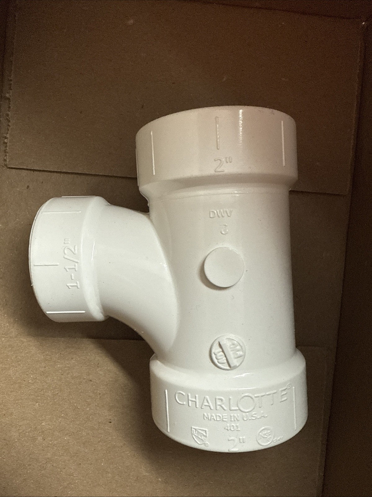 2 in. x 2 in. x 1-1/2 in. PVC DWV Sanitary Tee Reducing Fitting (LOT OF 20) Bulk