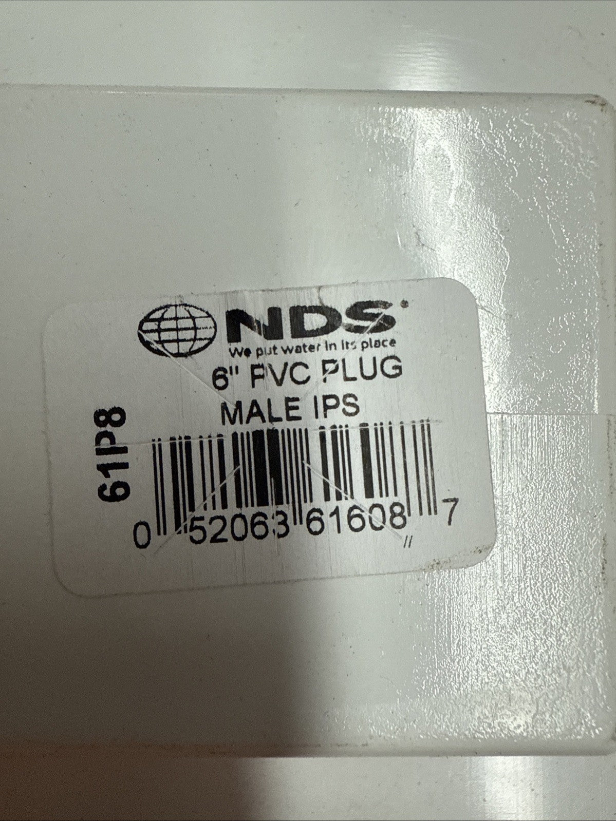 NDS PVC S&D Cleanout Plug, 6 in. MPT