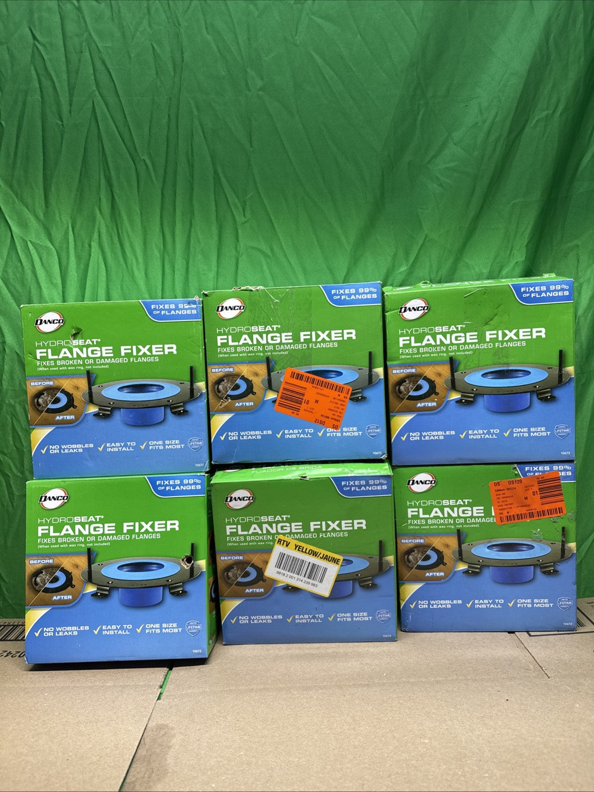 LOT OF 6 Danco HydroSeat Toilet Flange Repair 10672 Replacement