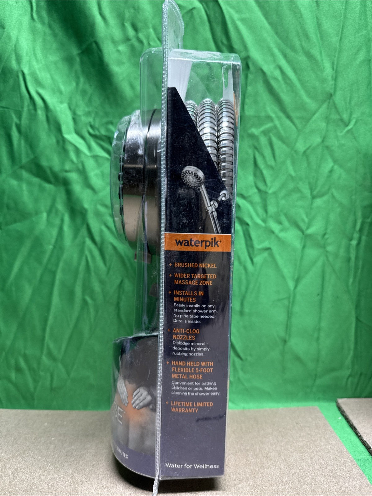 6-Spray Wall Mount Handheld Shower Head 1.8 GPM in Brushed Nickel