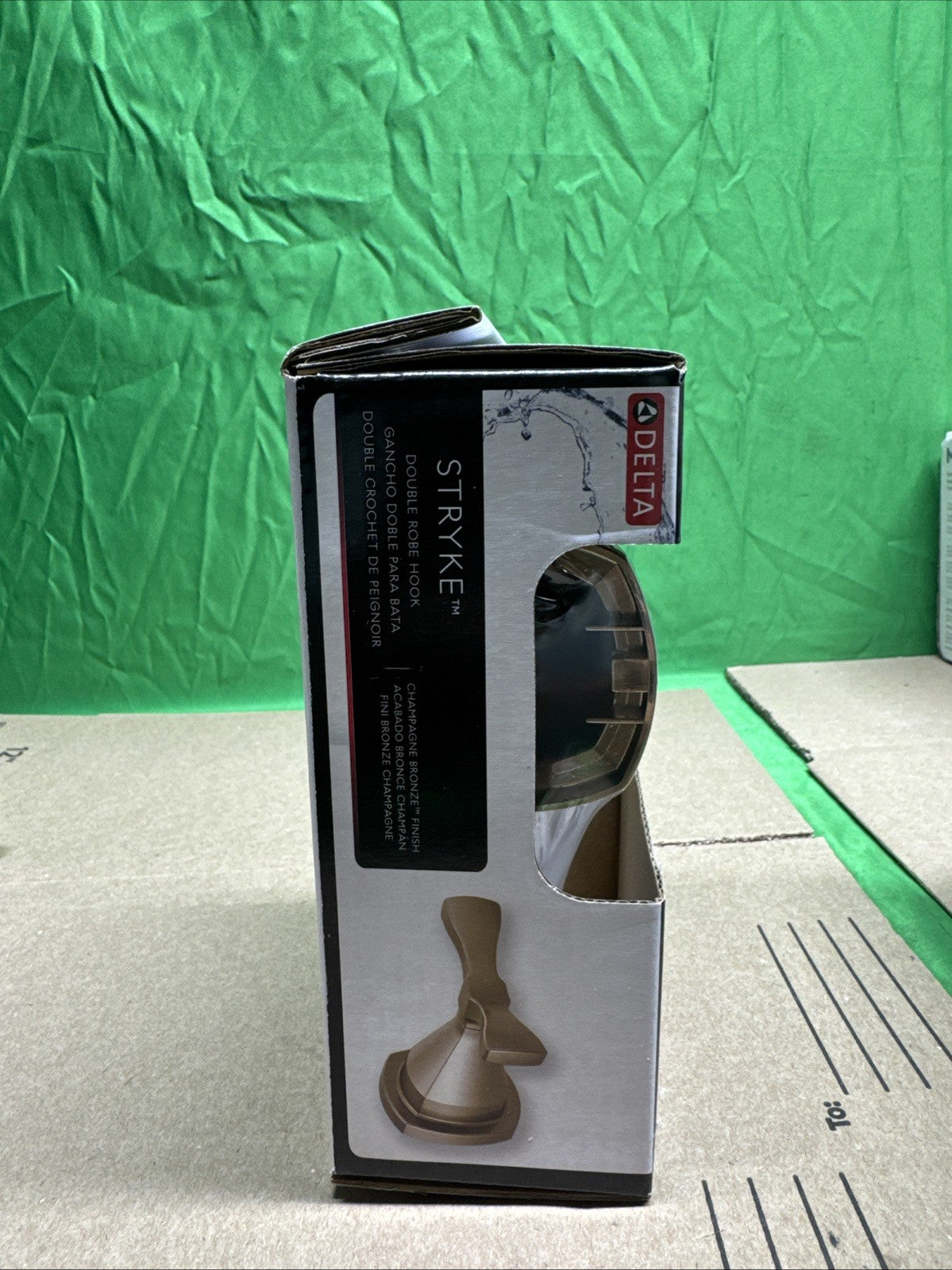 Delta Stryke Double Robe Hook Champagne Bronze Finish Bathware 77638-CZ