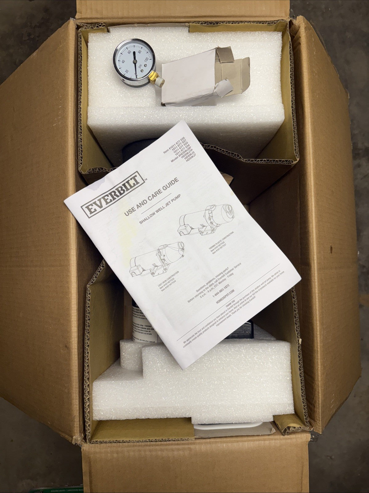 Everbilt 1/2 HP Shallow Well Jet Pump 1011677535 *Read Description*