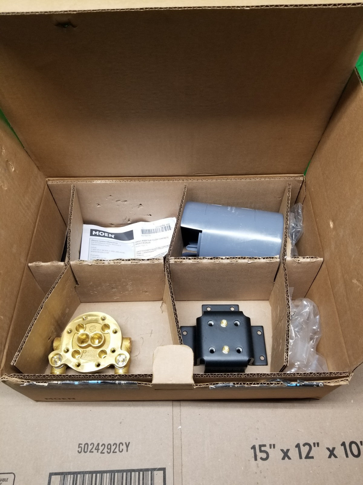 Moen TS50110 Floor Mounted Tub Riser Mounting Kit OPEN BOX