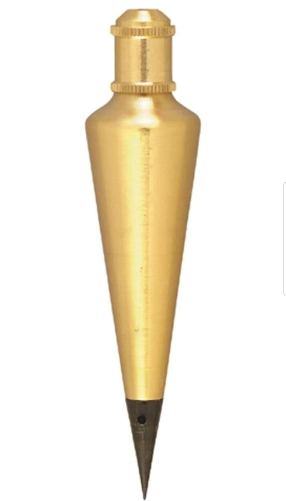 Level & Tool 132 Plumb Bob, 32 Oz., Brass Finish, 1 Pack, Black